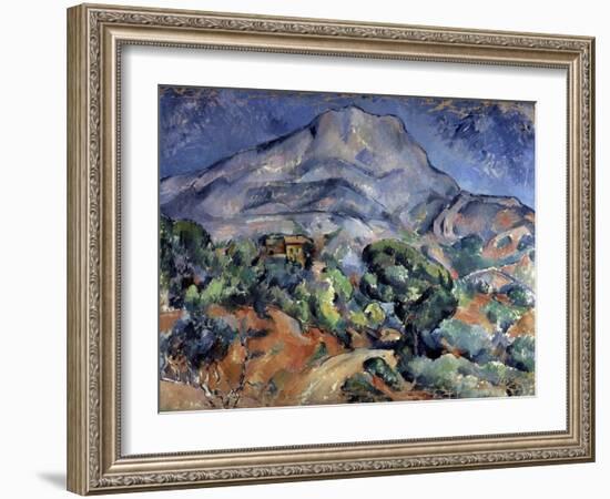 Mont Sainte-Victoire, 1896-1898-Paul Cézanne-Framed Giclee Print