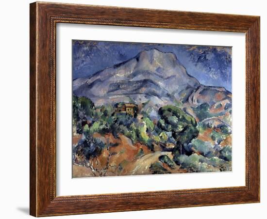 Mont Sainte-Victoire, 1896-1898-Paul Cézanne-Framed Giclee Print