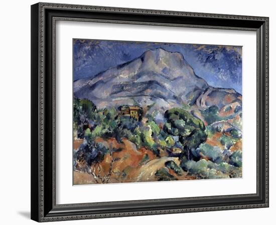 Mont Sainte-Victoire, 1896-1898-Paul Cézanne-Framed Giclee Print