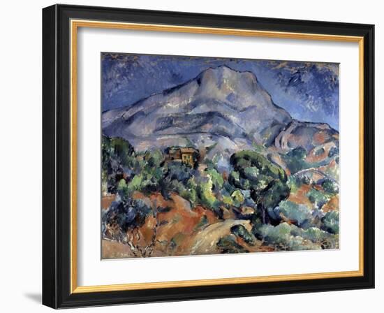 Mont Sainte-Victoire, 1896-1898-Paul Cézanne-Framed Giclee Print