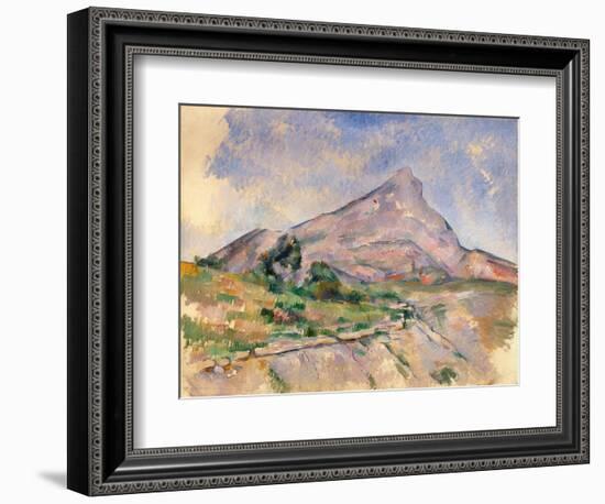 Mont Sainte-Victoire, 1897-1898-Paul Cézanne-Framed Giclee Print
