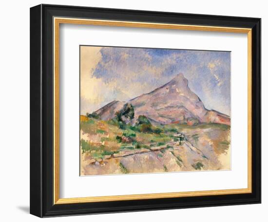 Mont Sainte-Victoire, 1897-1898-Paul Cézanne-Framed Giclee Print