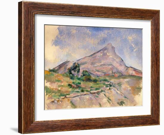 Mont Sainte-Victoire, 1897-1898-Paul Cézanne-Framed Giclee Print