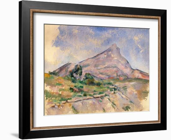 Mont Sainte-Victoire, 1897-1898-Paul Cézanne-Framed Giclee Print