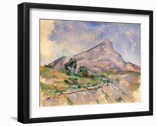 Mont Sainte-Victoire, 1897-1898-Paul Cézanne-Framed Giclee Print