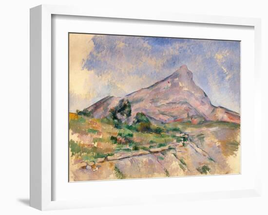 Mont Sainte-Victoire, 1897-1898-Paul Cézanne-Framed Giclee Print