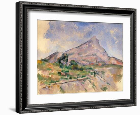 Mont Sainte-Victoire, 1897-1898-Paul Cézanne-Framed Giclee Print