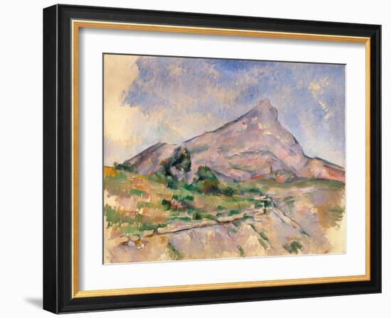 Mont Sainte-Victoire, 1897-1898-Paul Cézanne-Framed Giclee Print