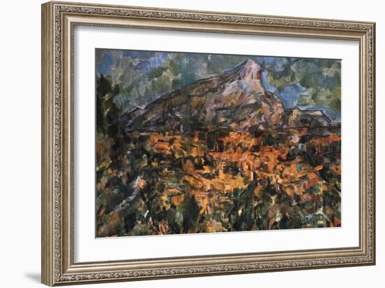 Mont Sainte Victoire, 1904-Paul Cézanne-Framed Giclee Print