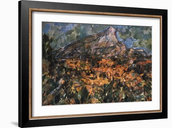 Mont Sainte Victoire, 1904-Paul Cézanne-Framed Giclee Print