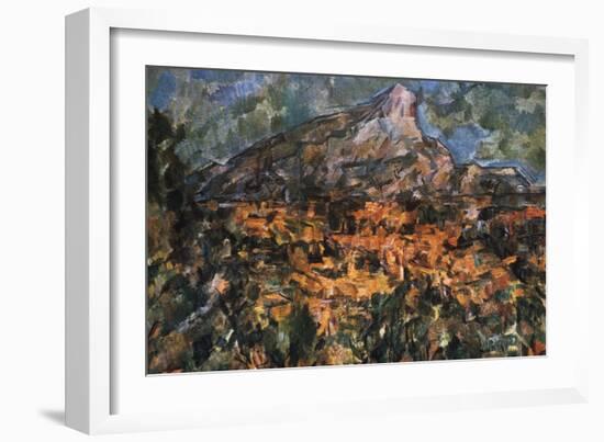 Mont Sainte Victoire, 1904-Paul Cézanne-Framed Giclee Print