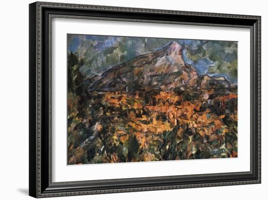 Mont Sainte Victoire, 1904-Paul Cézanne-Framed Giclee Print