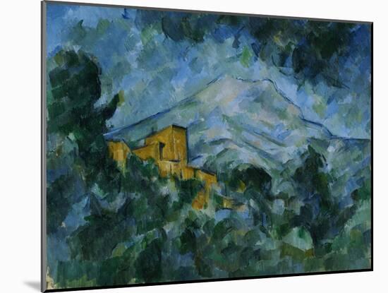 Mont Sainte-Victoire and Château Noir-Paul Cézanne-Mounted Giclee Print