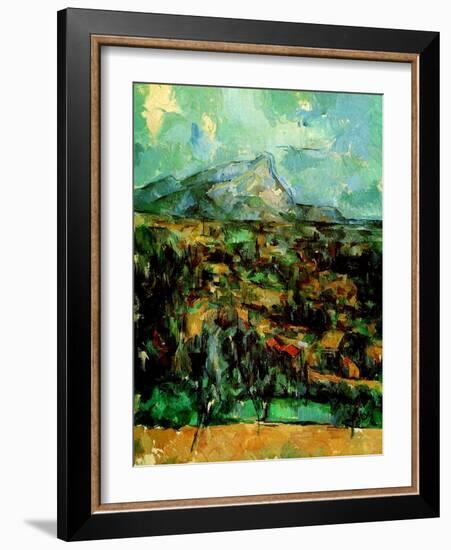 Mont Sainte Victoire, C.1902-Paul Cézanne-Framed Giclee Print