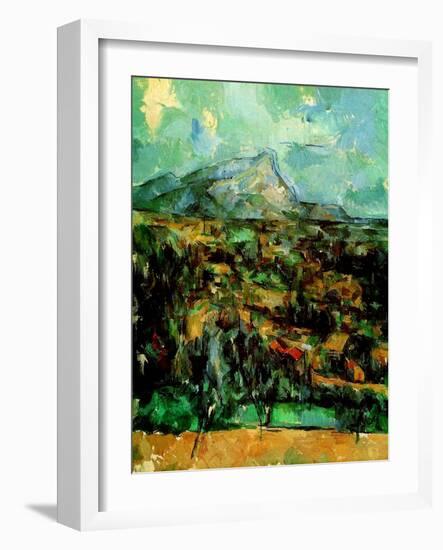 Mont Sainte Victoire, C.1902-Paul Cézanne-Framed Giclee Print