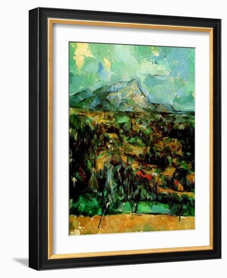 Mont Sainte Victoire, C.1902-Paul Cézanne-Framed Giclee Print