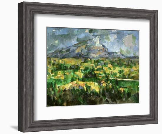 Mont Sainte-Victoire, C.1902-Paul Cézanne-Framed Giclee Print