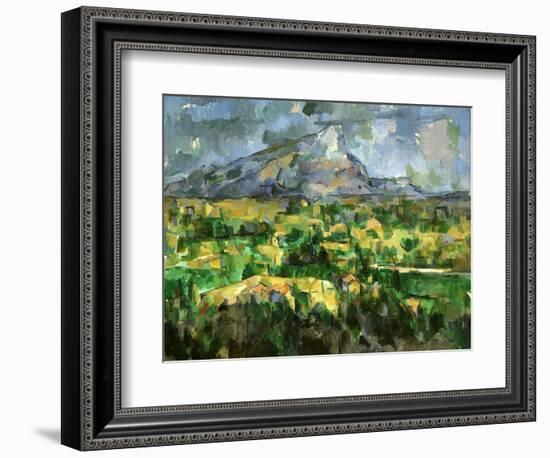 Mont Sainte-Victoire, C.1902-Paul Cézanne-Framed Giclee Print