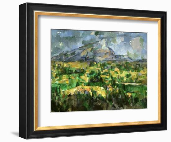 Mont Sainte-Victoire, C.1902-Paul Cézanne-Framed Giclee Print