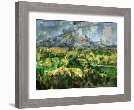 Mont Sainte-Victoire, C.1902-Paul Cézanne-Framed Giclee Print