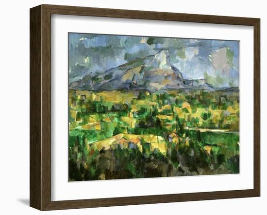 Mont Sainte-Victoire, C.1902-Paul Cézanne-Framed Giclee Print