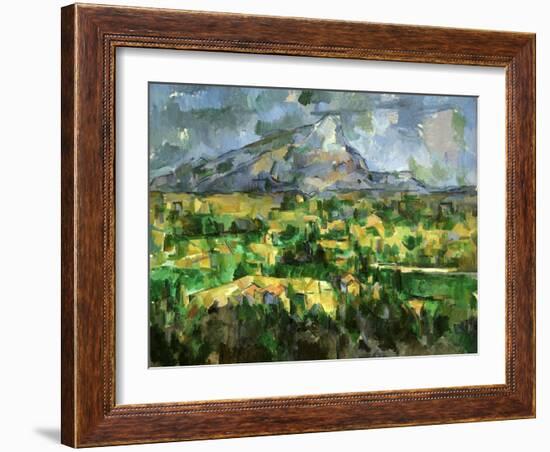 Mont Sainte-Victoire, C.1902-Paul Cézanne-Framed Giclee Print