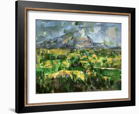 Mont Sainte-Victoire, C.1902-Paul Cézanne-Framed Giclee Print