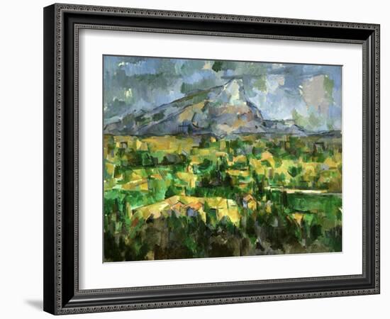 Mont Sainte-Victoire, C.1902-Paul Cézanne-Framed Giclee Print