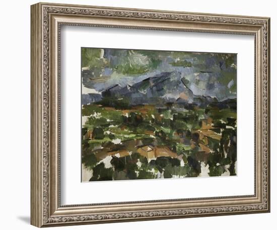 Mont Sainte Victoire Seen from Les Lauves, 1902/06-Paul Cézanne-Framed Giclee Print