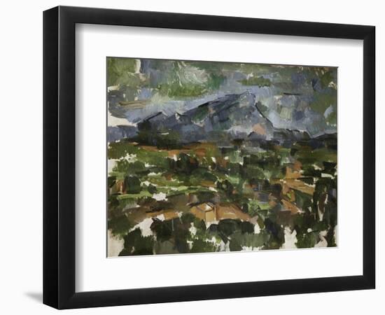 Mont Sainte Victoire Seen from Les Lauves, 1902/06-Paul Cézanne-Framed Giclee Print