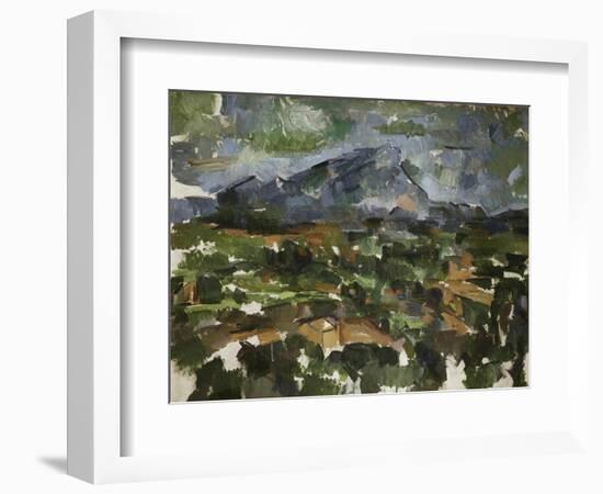 Mont Sainte Victoire Seen from Les Lauves, 1902/06-Paul Cézanne-Framed Giclee Print