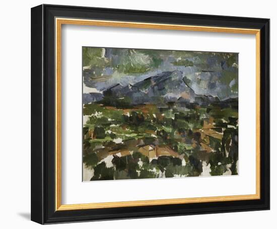 Mont Sainte Victoire Seen from Les Lauves, 1902/06-Paul Cézanne-Framed Giclee Print