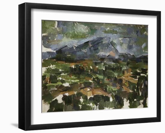 Mont Sainte Victoire Seen from Les Lauves, 1902/06-Paul Cézanne-Framed Giclee Print