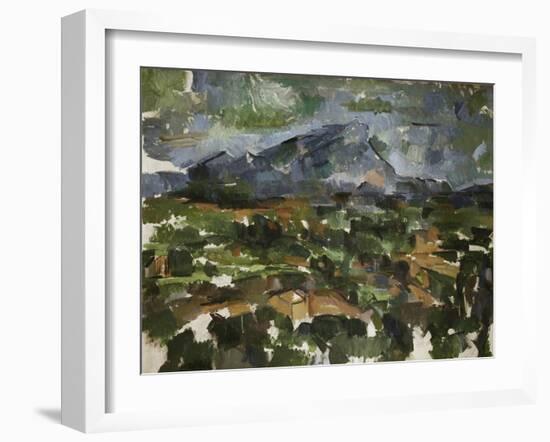 Mont Sainte Victoire Seen from Les Lauves, 1902/06-Paul Cézanne-Framed Giclee Print