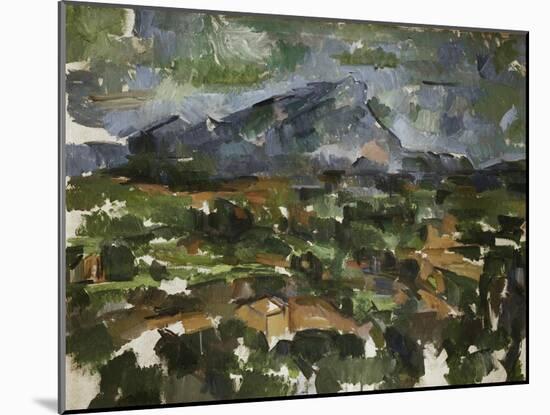 Mont Sainte Victoire Seen from Les Lauves, 1902/06-Paul Cézanne-Mounted Giclee Print