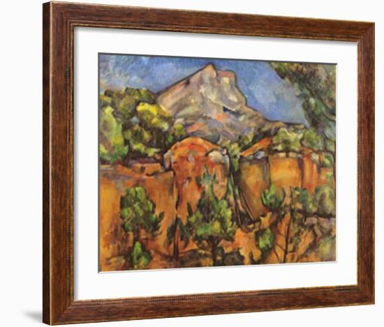 Mont Sainte Victoire-Paul Cézanne-Framed Art Print