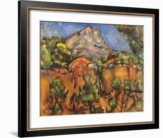 Mont Sainte Victoire-Paul Cézanne-Framed Art Print