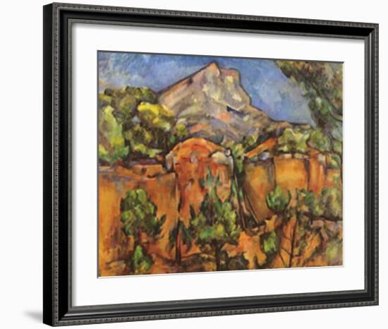 Mont Sainte Victoire-Paul Cézanne-Framed Art Print