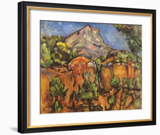 Mont Sainte Victoire-Paul Cézanne-Framed Art Print