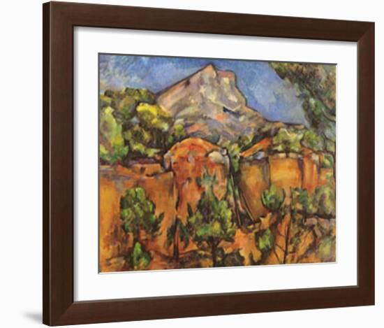 Mont Sainte Victoire-Paul Cézanne-Framed Art Print