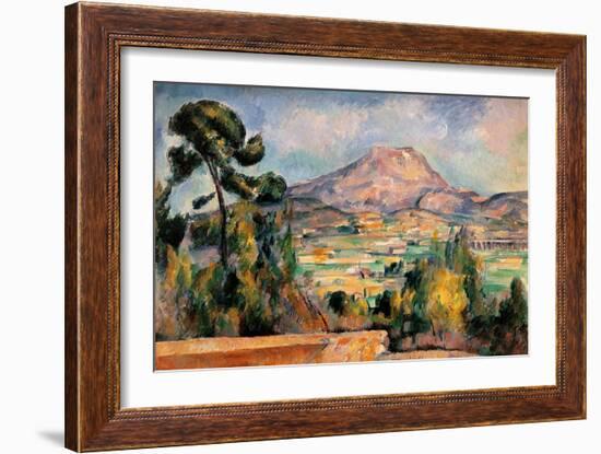 Mont Sainte Victoire-Paul Cézanne-Framed Art Print