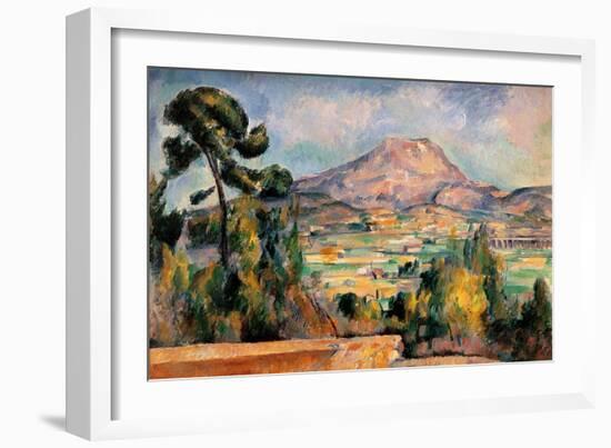 Mont Sainte Victoire-Paul Cézanne-Framed Art Print