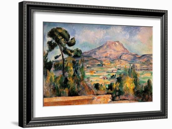 Mont Sainte Victoire-Paul Cézanne-Framed Art Print