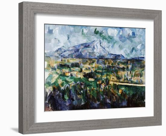 Mont Sainte-Victoire-Paul Cézanne-Framed Giclee Print