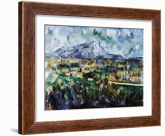 Mont Sainte-Victoire-Paul Cézanne-Framed Giclee Print