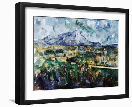 Mont Sainte-Victoire-Paul Cézanne-Framed Giclee Print