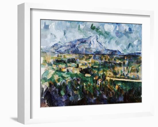 Mont Sainte-Victoire-Paul Cézanne-Framed Giclee Print