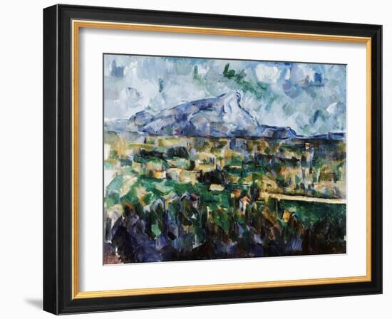 Mont Sainte-Victoire-Paul Cézanne-Framed Giclee Print