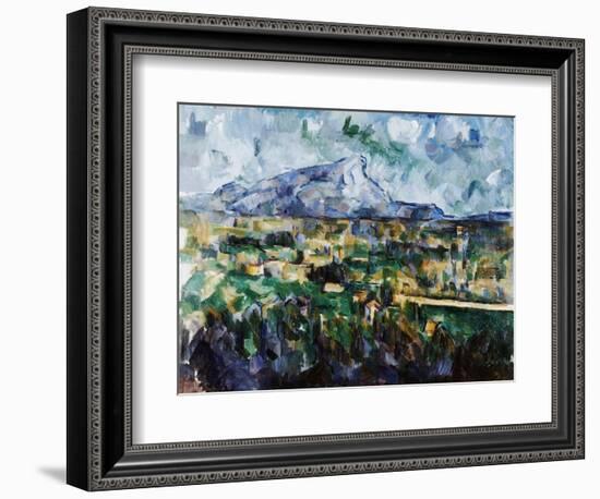 Mont Sainte-Victoire-Paul Cézanne-Framed Giclee Print