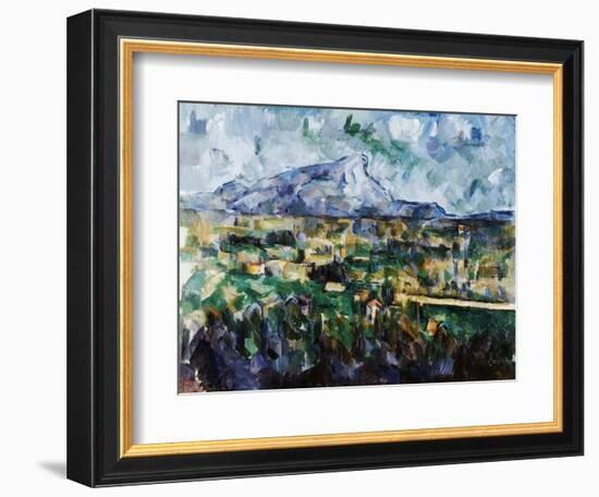 Mont Sainte-Victoire-Paul Cézanne-Framed Giclee Print